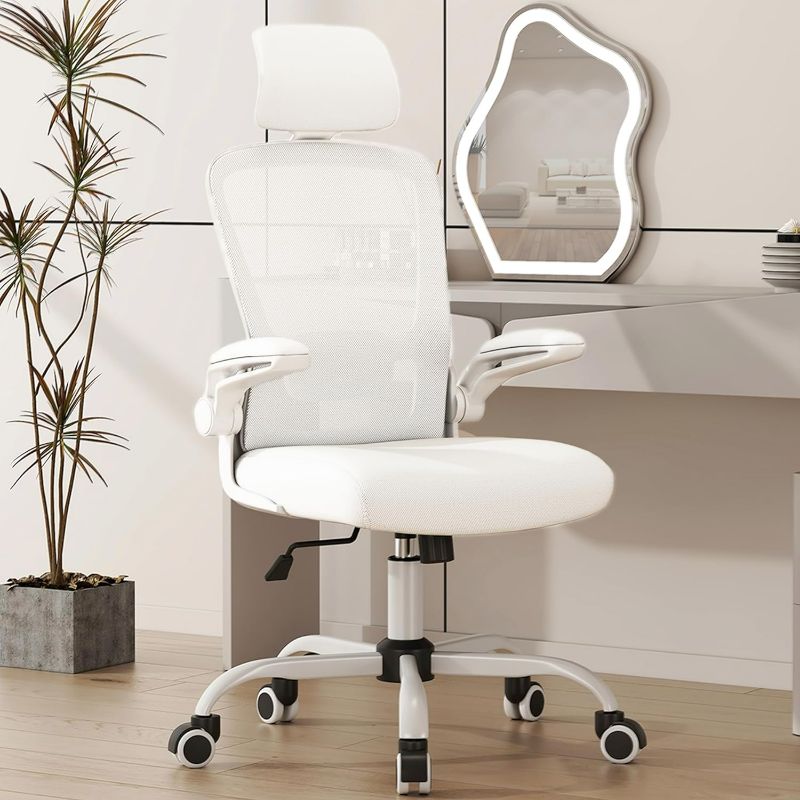 Photo 1 of Office Chair, High Back Ergonomic Desk Chair with Adjustable Lumbar Support and Headrest, Swivel Task Chair