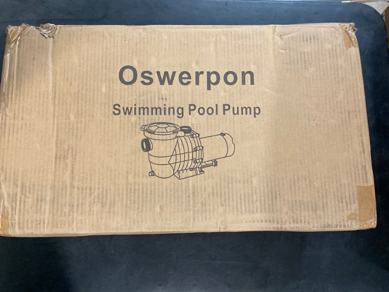 Photo 3 of Oswerpon 1.5 HP High Pressure Self Primming Pool Pump Dual Voltage Inground/Above Ground Swimming Pool Pump with Strainer Basket and Drain Plug 1100W 60HZ Silent Operation. 1.5hp
