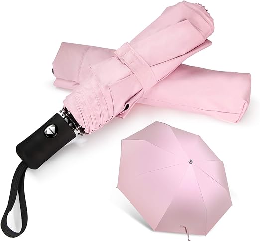 Photo 1 of Travel Umbrella Compact Folding Sun Umbrellas Lighweight Auto Open Close Parasol