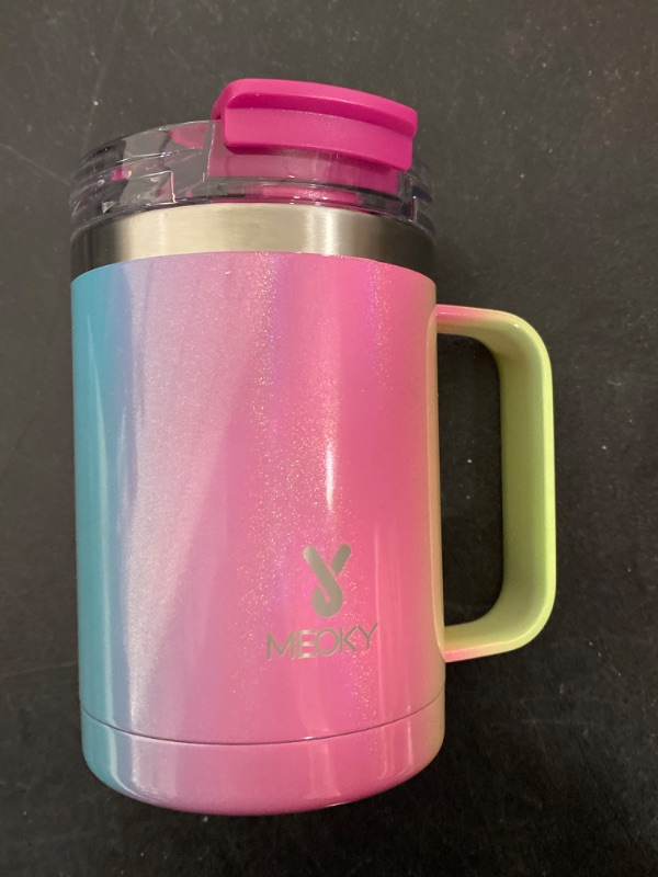 Photo 2 of Meoky 40oz Tumbler with Handle, leak-proof Lid 