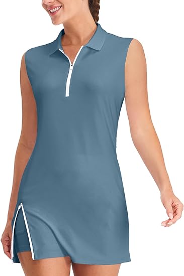 Photo 1 of Tennis Dresses for Women with 2 Pockets Built in Shorts UPF 50+ Golf Dress Workout Athletic Dresses size M