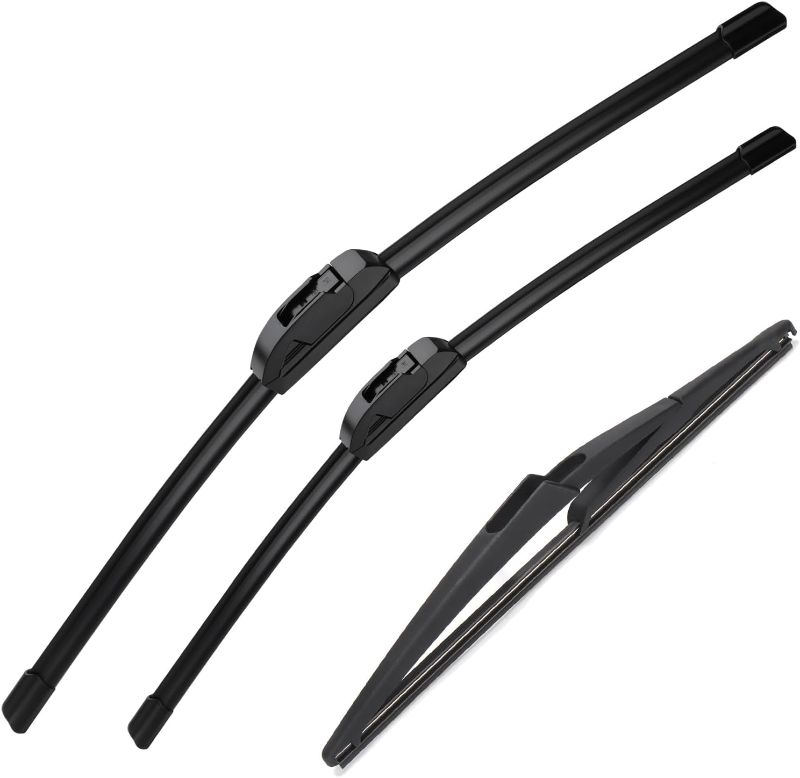 Photo 1 of Wenyant Windshield Wiper Blades for My Car Original Equipment Automotive Replacement Compatible with Jeep Wrangler 2018-2021 Front and Rear Wiper Blades Set - 16"/16"/12"(Set of 3)