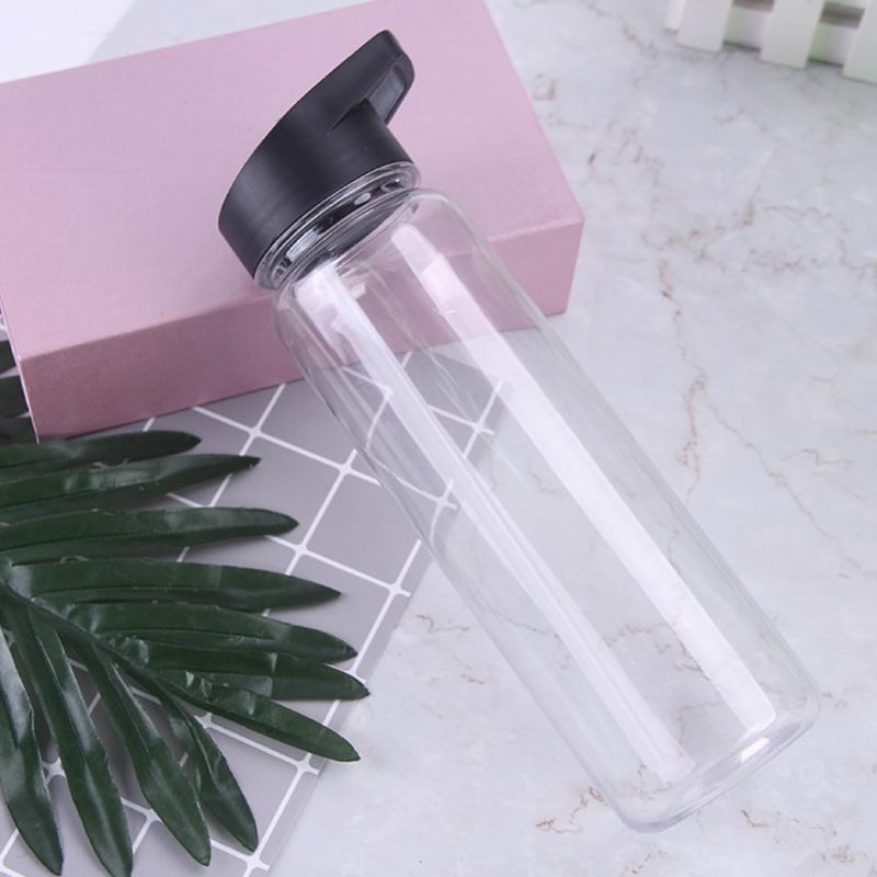 Photo 1 of Water Bottle with Straw Flip Top Drinks Bottles Gym Water Cup for Running Bike Schools Transparent Water Bottles (2 pack)