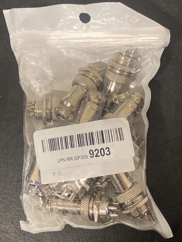 Photo 2 of Aviation Plug Connector 12 Pairs GX16-4 Aviation Plug Male Female Panel Metal Wire Connector 16mm Socket (12 Pcs Male+12 Pcs Female 4 Pins Aviation Plug)