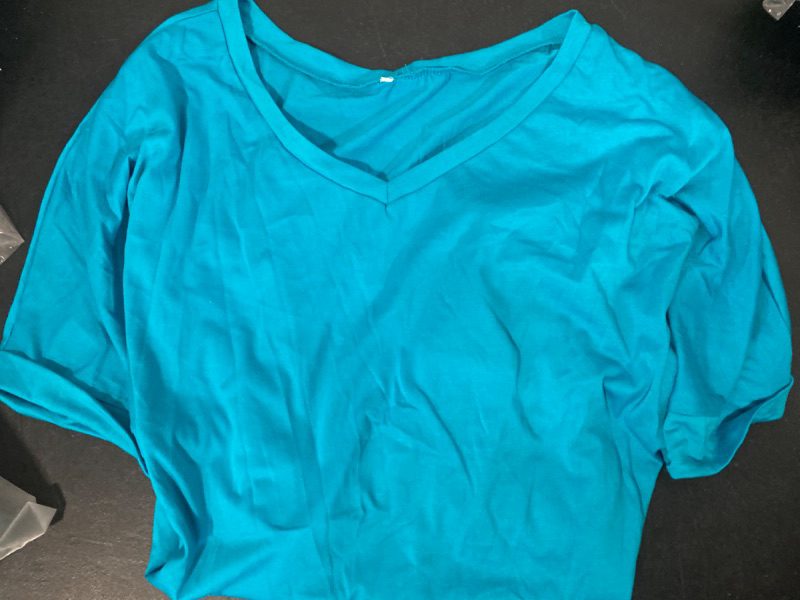 Photo 2 of Women's Plus Sizeflowy 3/4 Sleeve V-Neck Top size 4x