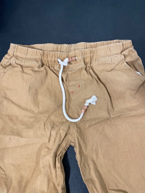 Photo 3 of Sailwind Men’s Linen Shorts Casual Drawstring Summer Beach Shorts size Small 