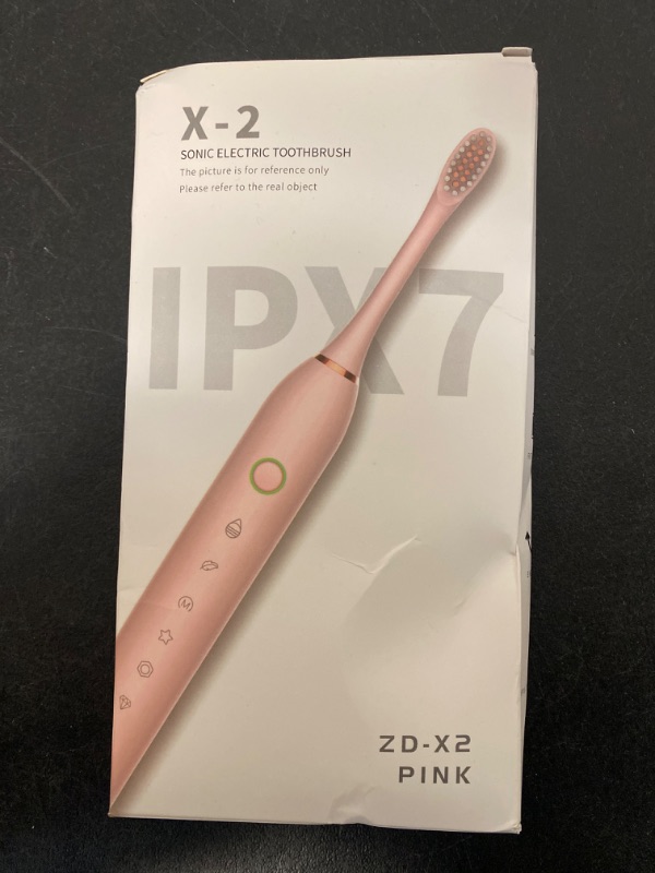 Photo 3 of Wuchoa Electric Toothbrush for Adults with 8 Brush Heads Smart 6 Speed Timer Electric Toothbrush Ipx7 Waterproof ?????????? pink 