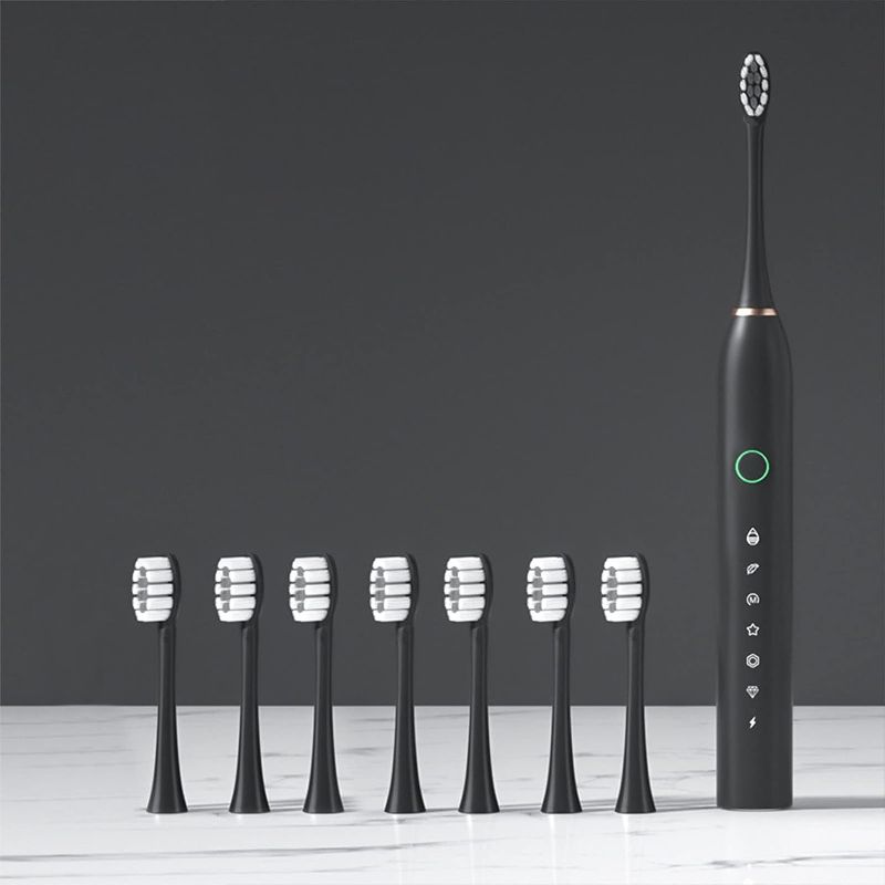 Photo 2 of Wuchoa Electric Toothbrush for Adults with 8 Brush Heads Smart 6 Speed Timer Electric Toothbrush Ipx7 Waterproof ??????????