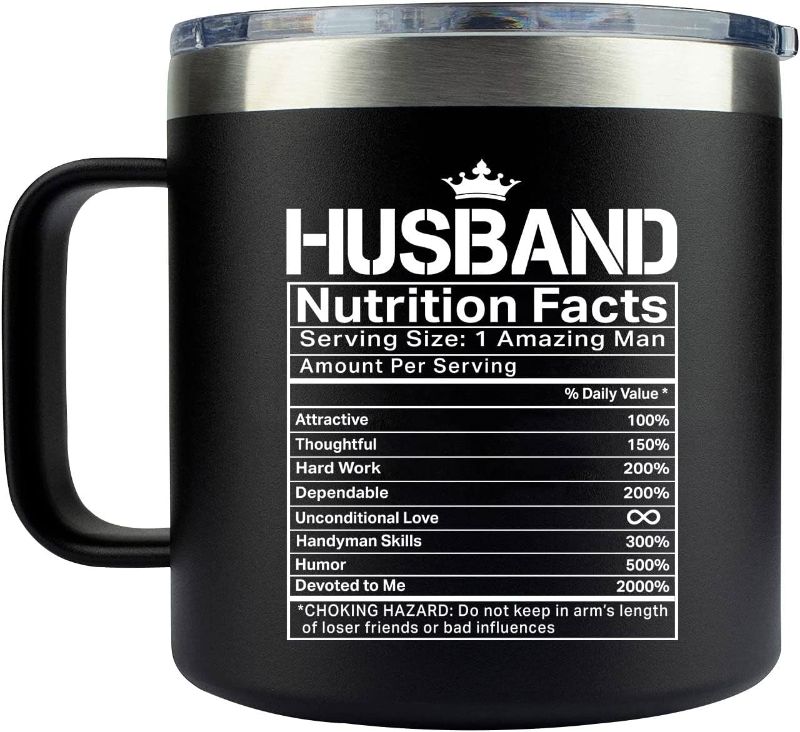 Photo 1 of Wedding Anniversary Birthday Gifts For Him, Happy Birthday Husband Gifts From Wife, Funny Husband Mug, Fiance, Boyfriend, Love Gifts For Him, Husband Gifts For Men, 14oz Coffee Mug