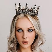 Photo 2 of  Baroque Crowns for Women Queen Crown Gothic Tiara Crystal Crown for Women Princess Tiara for Girls Vintage Tiara for Wedding Crown for Brides