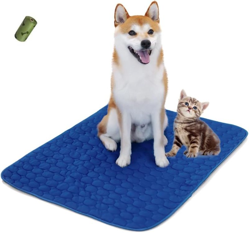Photo 1 of Summer Cooling Mat & Sleeping Pad- Water Absorption Top, Waterproof Bottom, Materials Safe, Easy Carry, EZ Clean. Keep Cooling for Pets, Kids and Adults.