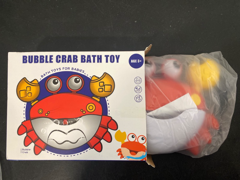 Photo 2 of Crab Bubble Bath Maker for The Bathtub,Blows Bubbles and Plays 12 Children’s Songs,Sing-Along Bath Bubble Machine Baby, Toddler Kids Toys Makes Great Gifts for 3 Years Girl Boy (Red)
