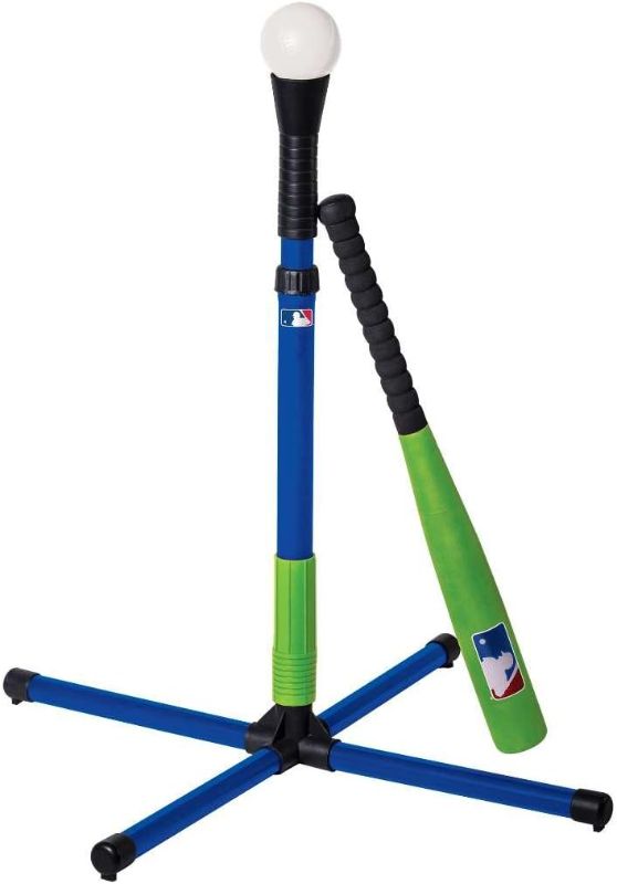 Photo 1 of  Sports Youth Batting Tee - Adjustable Height Plastic Training Tee for Kids + Toddlers - 23" to 33" Inches