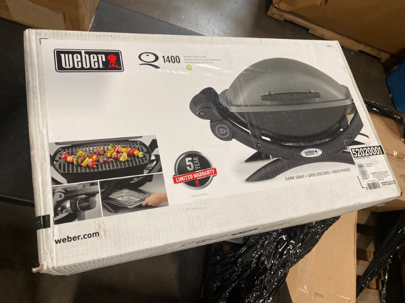 Photo 3 of Weber Q1400 Electric Grill, Gray