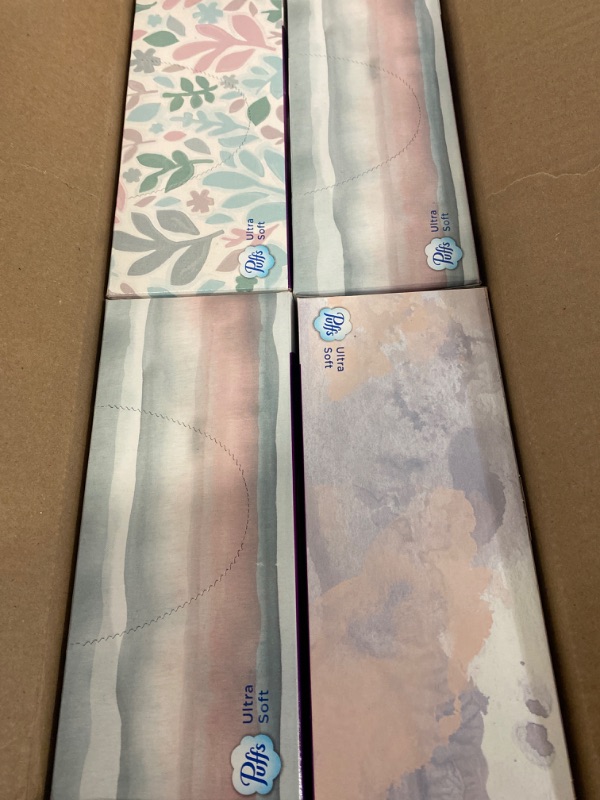 Photo 2 of Puffs Ultra Soft Non-Lotion Facial Tissue, 8 Family Boxes, 124 Facial Tissues per Box