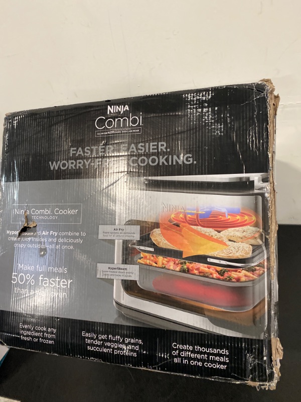Photo 1 of Ninja SFP701 Combi All-in-One Multicooker, Oven, and Air Fryer, 14-in-1 Functions, 15-Minute Complete Meals, Includes 3 Accessories, Grey, 14.92 x 15.43 x 13.11