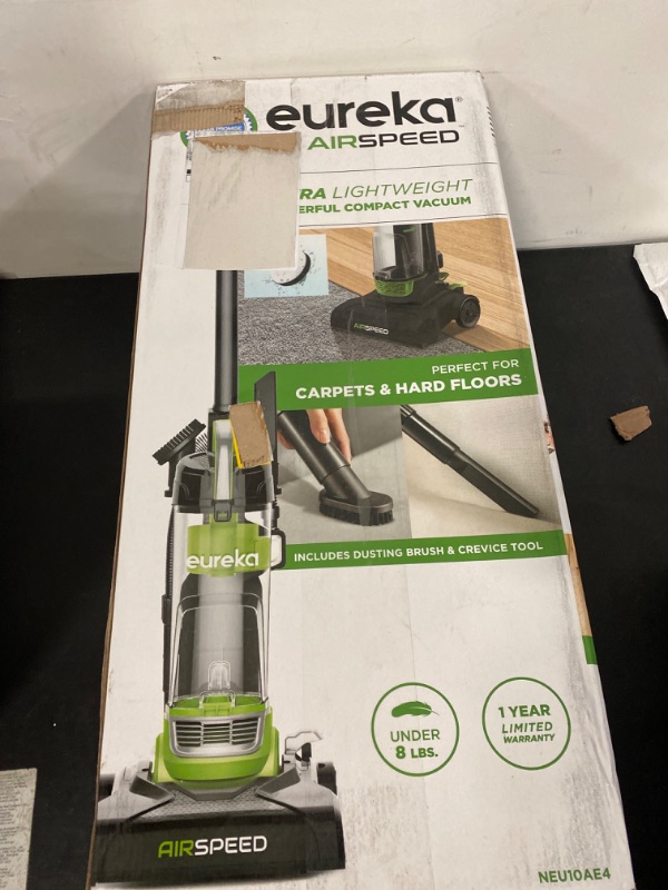Photo 3 of Eureka Airspeed Ultra-Lightweight Compact Bagless Upright Vacuum Cleaner, Replacement Filter, Green AirSpeed + replacement filter