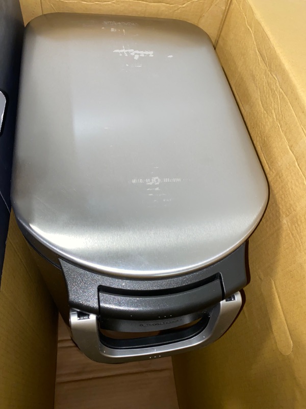 Photo 1 of Simplehuman 35 Liter, 40 lb / 18.1 kg X-Large Pet Food Storage Container, Brushed Stainless Steel for Dog, Cat Food, and Bird Feed,Silver X-Large Storage