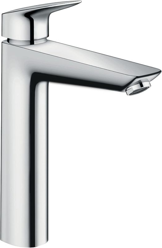 Photo 1 of hansgrohe Logis Modern Low Flow Water Saving 1-Handle 1 10-inch Tall Bathroom Sink Faucet in Chrome, 71090001