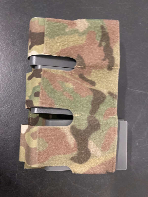 Photo 2 of PETAC GEAR Triple Magazine Pouch |Elastic Kangaroo Rifle Mag Holster| 5.56/9mm Magazines Holder Pocket with Hook Panel