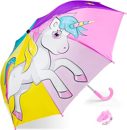 Photo 1 of EAONE Kids Umbrella, Windproof Auto Open Stick Umbrellas for Rain Toddler Girls Boys
