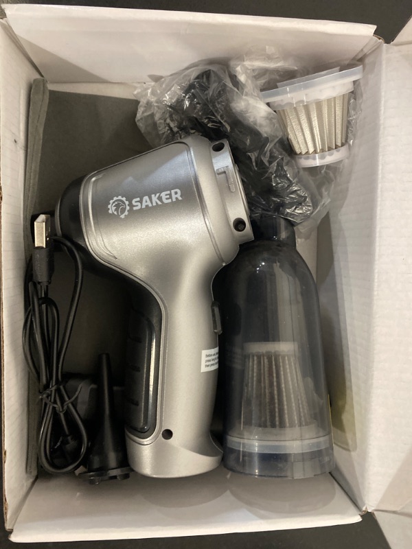 Photo 2 of Saker Mini Vacuum Cleaner for Car,3 in 1 Keyboard Vacuum Cleaner Wireless Handheld,Car Vacuum with Brushless Motor 12000PA High Power and TypeC,Portable Vacuum Cleaner for Car,Office and Home Cleaning