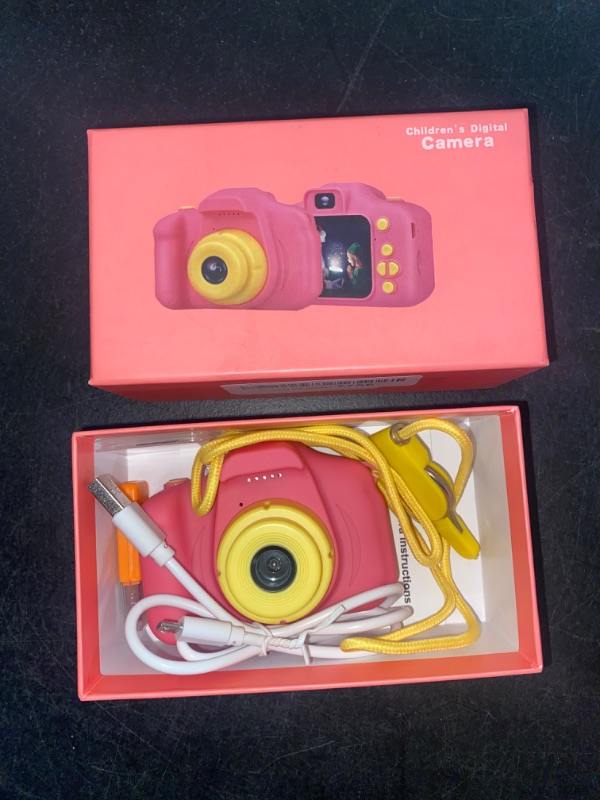 Photo 2 of Desuccus Kids Camera, Christmas Birthday Gifts for Girls, Toys for 3 4 5 6 7 8 Year Old Girls, Digital Camera for Toddlers Toys for Girls with 32GB SD Card?Pink