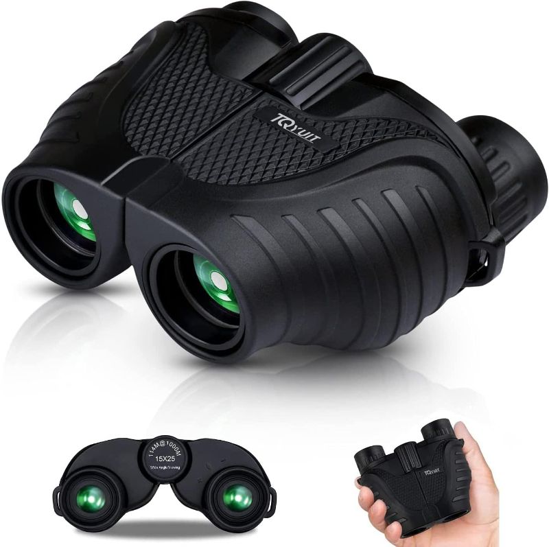 Photo 1 of 15x25 High Powered Binoculars,Binoculars for Adults and Kids,Waterproof,Durable & Clear Binoculars for Travel and Concerts