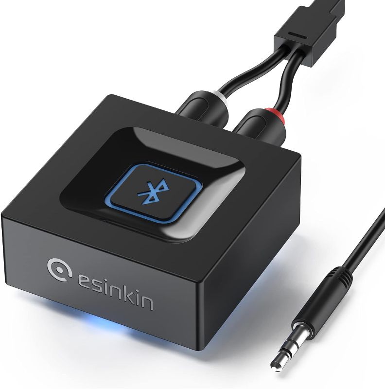 Photo 1 of esinkin Wireless Audio Receiver for Music Streaming Sound System Works with Smart Phones, Tablets and Car, Wireless Adapter for Speakers