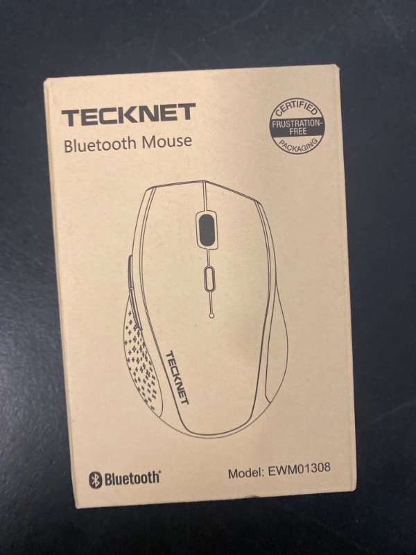 Photo 3 of TECKNET Bluetooth Mouse, 3200 DPI Wireless Mouse, 2-Year Battery Computer Mouse 6 Adjustable DPI, 6 Buttons Compatible with Laptop/Windows/Computer