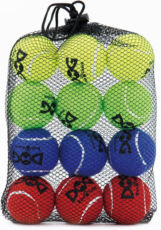 Photo 1 of insum Tennis Balls for Small Dogs Pack of 12 Colorful Easy Catching Pet Dog Balls (2.0inch-4colors)