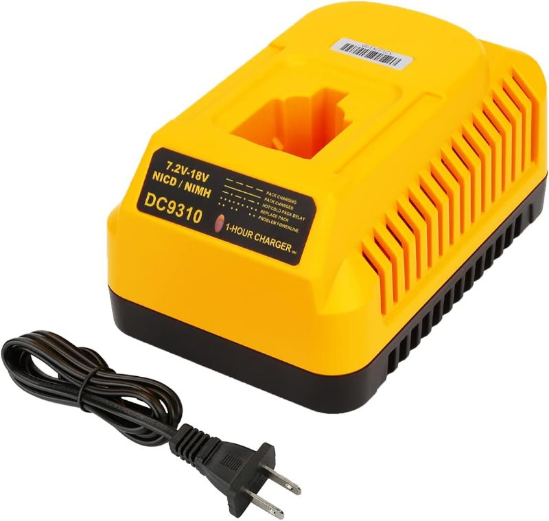 Photo 1 of Energup DC9310 Battery Charger for Dewalt 7.2V-18V XRP NI-CD NI-MH Battery DC9096 DC9098 DC9099 DC9091 DC9071 DE9057 DW9096 DW9094 DW9072 18V Dewalt Battery Charger
