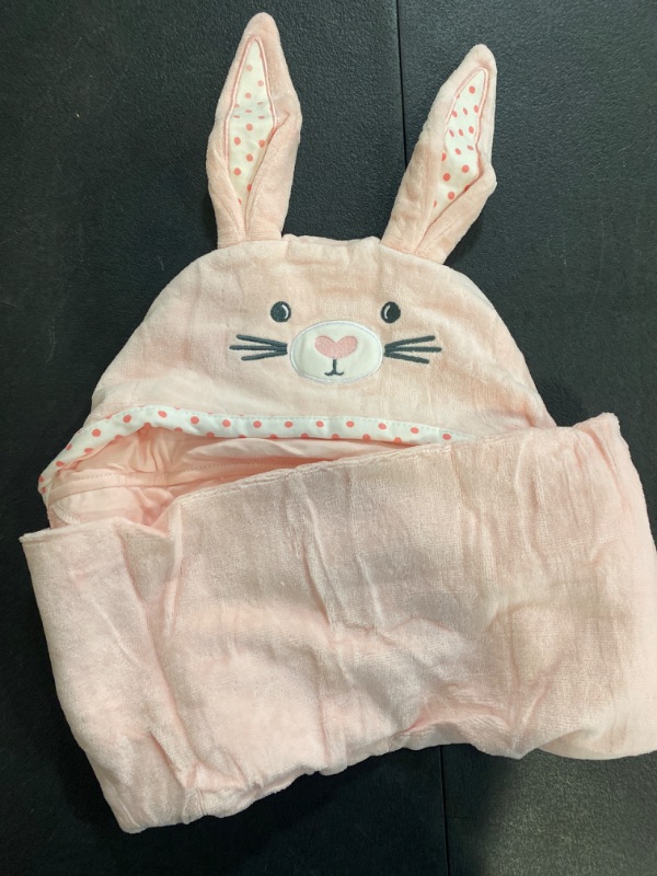 Photo 2 of TBEZY Baby Hooded Towel with Unique Animal Design Ultra Soft Thick Cotton Bath Towel for Newborn (Bunny)