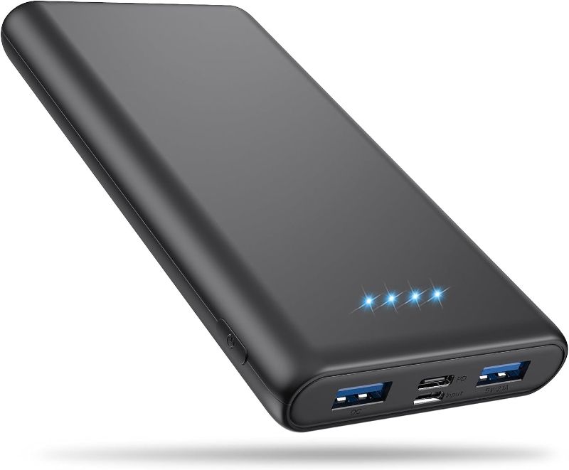 Photo 1 of Portable Charger Power Bank 26800mAh, QC3.0 USB C PD Fast Phone Charging with Newest Intelligent Controlling IC, 3 Out & 2 Input External Cell Phone Battery Pack Compatible with iPhone,Android etc