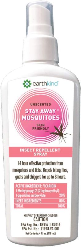 Photo 1 of Stay Away Picaridin Mosquitoes Insect Repellent Unscented Spray - All Natural, Environmentally Friendly, No Mess, Standard Size 4-Ounce (1-Pack)