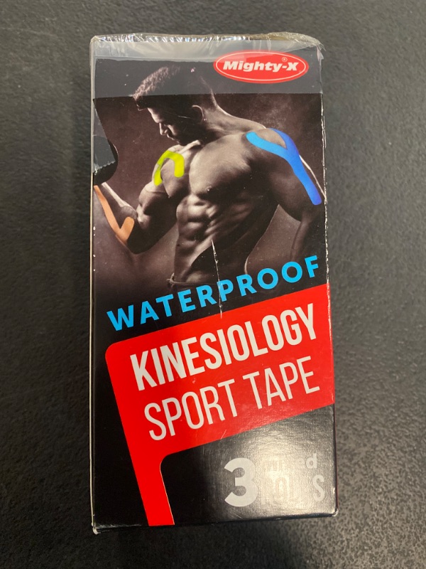 Photo 2 of Waterproof Kinesiology Tape - [3 Rolls] - Kinetic Tape - Joints Support & Muscle Pain Relief - 16.4 ft Uncut Knee Tape +50 Videos - Muscle Tape