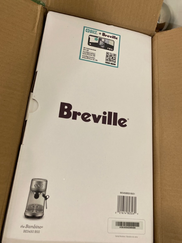 Photo 2 of Breville Bambino Espresso Machine, Stainless Steel