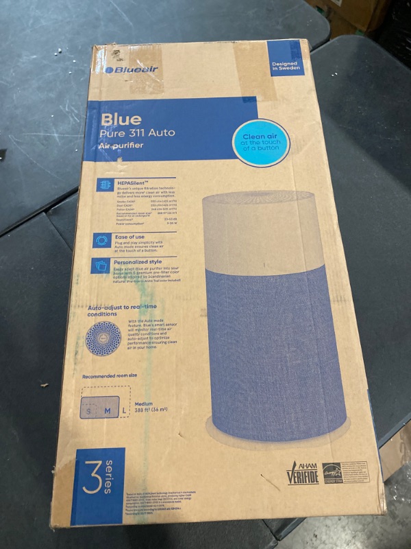 Photo 3 of BLUEAIR Air Purifiers for Bedroom, HEPASilent Small Room Air Purifiers for Home, Air Cleaner for Pets Allergies, Virus Air Purifier for Dust, Baby Air Purifier for Nursery Blue Pure 511