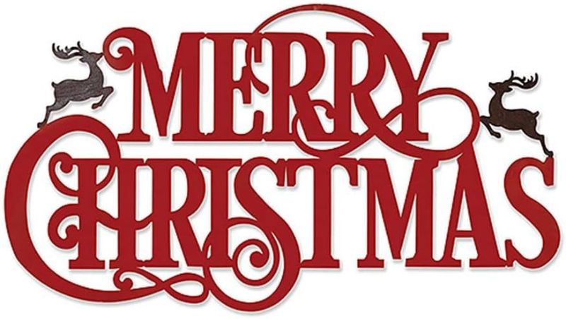 Photo 1 of The Gerson Companies 36" Large Metal Merry Christmas Sign 2427100