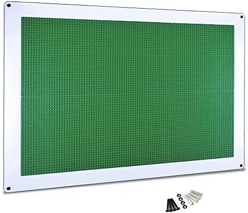 Photo 1 of Creative QT Large Play-Up Building Brick, Green, 24"x34" Activity Wall Panel for Kids & Toddlers, Pre-Assembled Makerspace Furniture, Vertical Building Surface, Compatible with All Major Brick Brands
