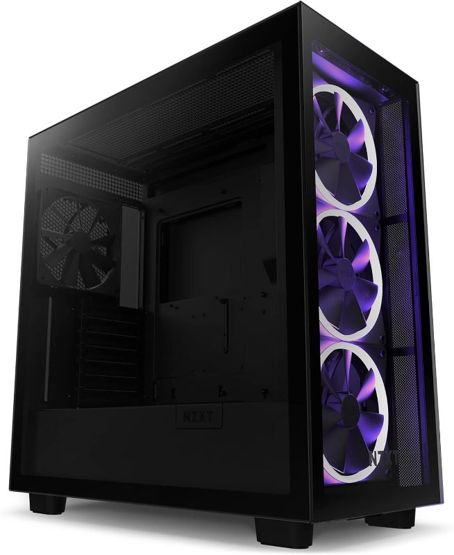Photo 1 of NZXT H7 Elite - CM-H71EB-01 - ATX Mid Tower PC Gaming Case - Front I/O USB Type-C Port - Quick-Release Tempered Glass Side Panel - Black