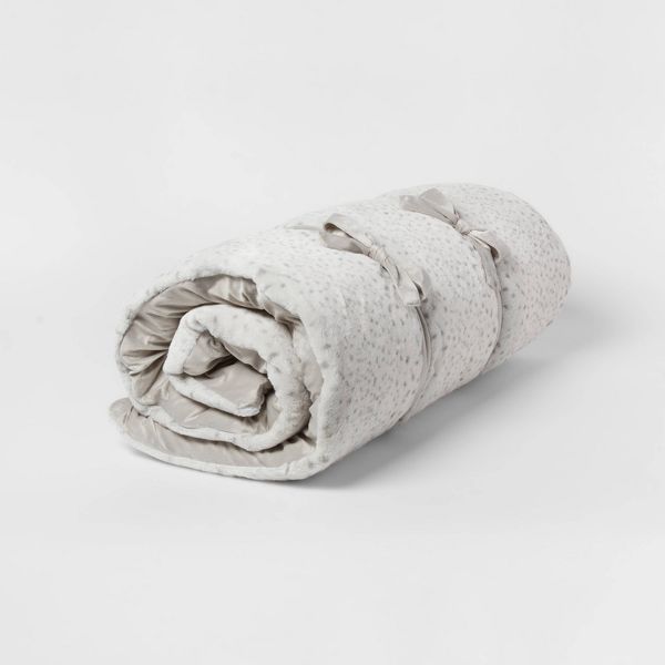 Photo 1 of Luxe Faux Fur Lounge Pillow Ivory - Threshold™
