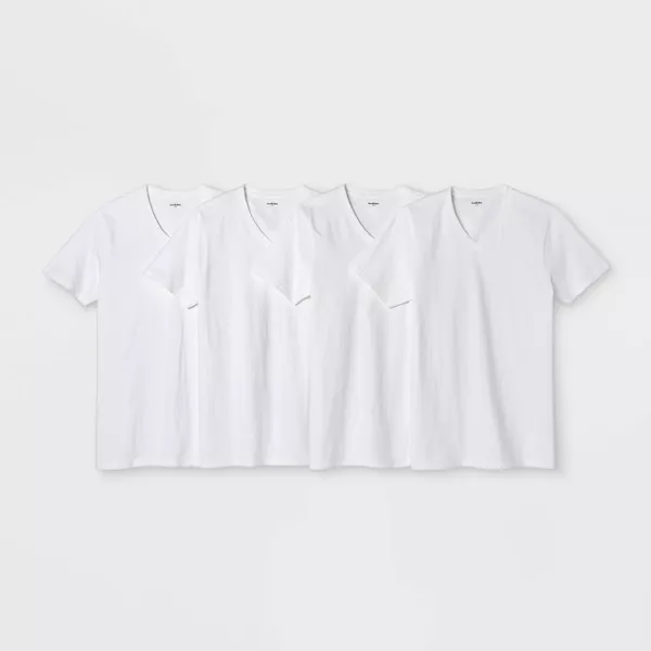 Photo 1 of Men's 4pk V-Neck T-Shirt - Goodfellow & Co™