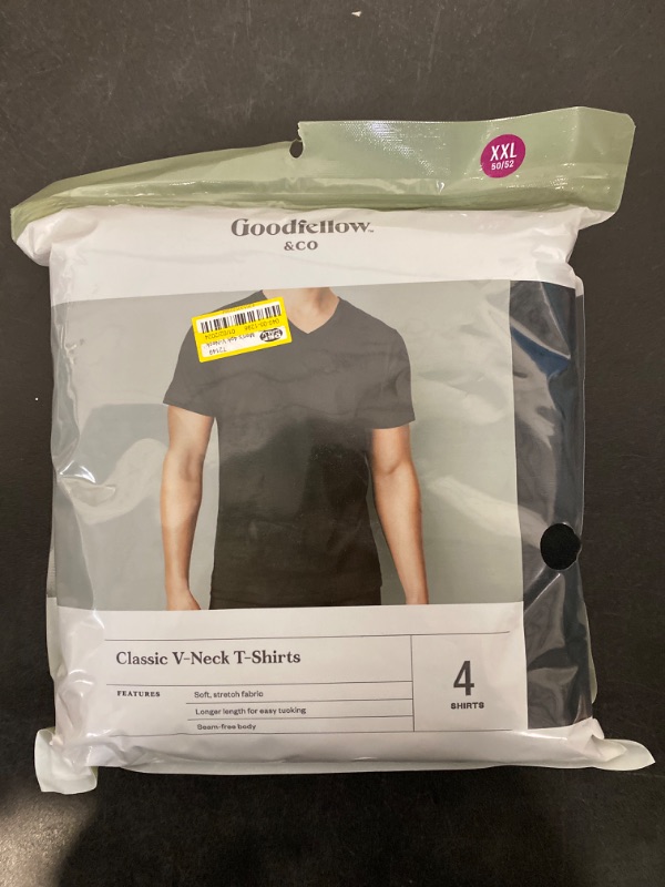 Photo 2 of Men's 4pk V-Neck T-Shirt - Goodfellow & Co™