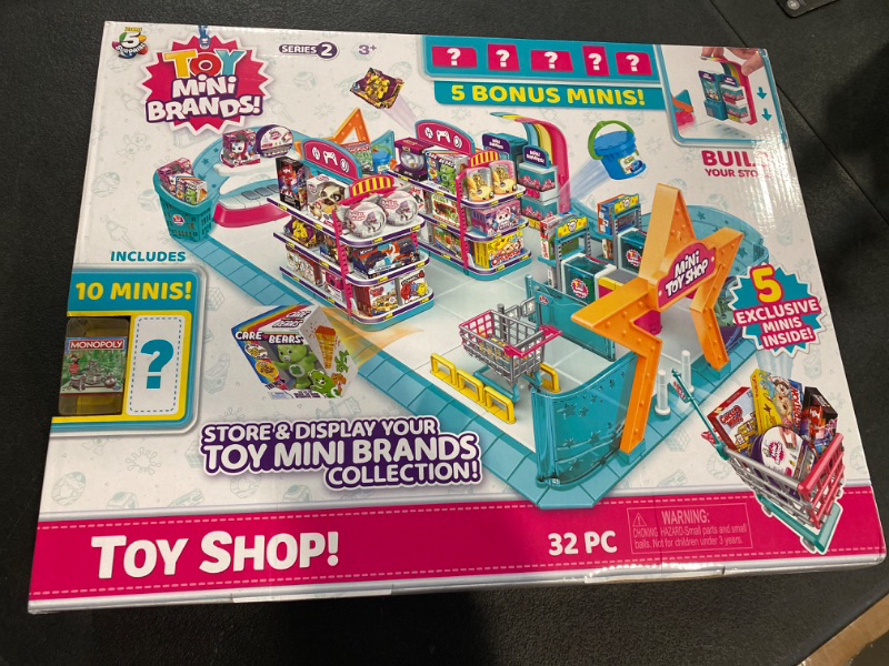 Photo 2 of 5 Surprise TOY Mini Brands! Series 2 Toy Shop! Store & Display Playset [32 Pieces, Includes 5 Mystery Minis]