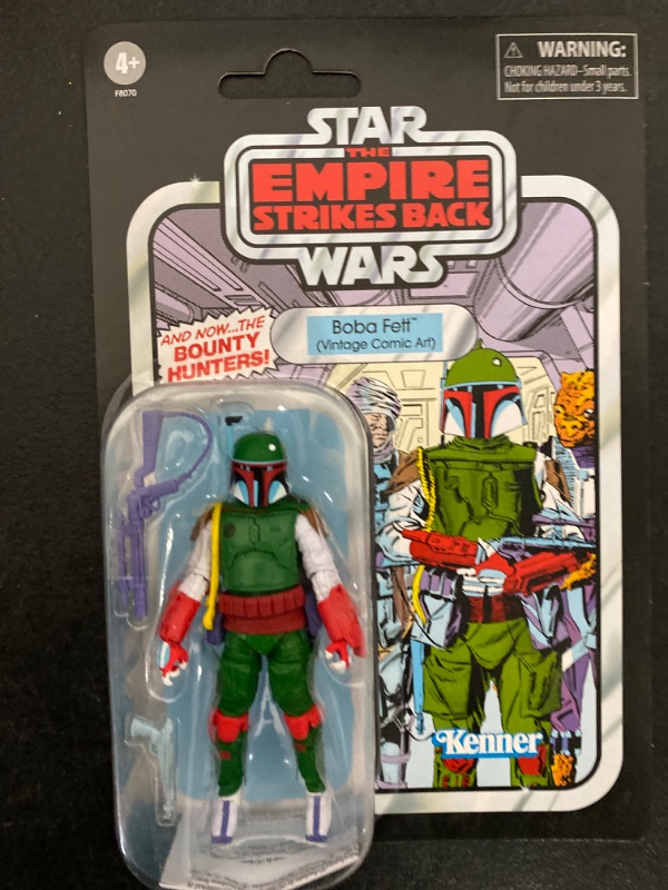 Photo 2 of Hasbro Star Wars: The Empire Strikes Back Vintage Collection Boba Fett Figure (Vintage Comic Art) 10cm