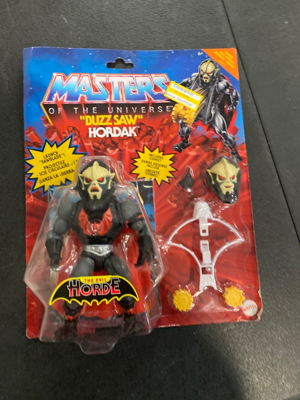 Photo 2 of Masters of the Universe Origins Buzz Saw Hordak Deluxe Action Figure, 5.5-in Battle Figure for Storytelling Play and Display, Gift for 6 to 10-Year-Olds and Adult Collectors,GYY32