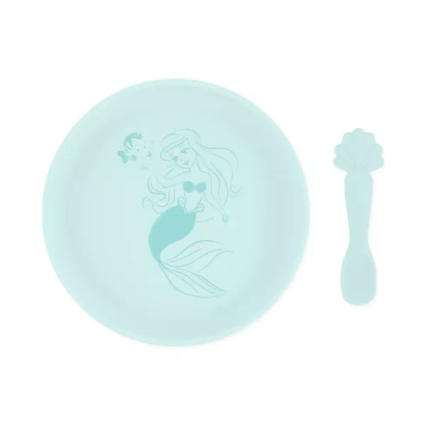 Photo 1 of Disney Bumkins 2pc Disney Ariel Feeding Set - Aqua Green
