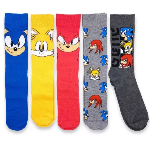 Photo 1 of Sonic the Hedgehog 5pk Men's Casual Crew Socks