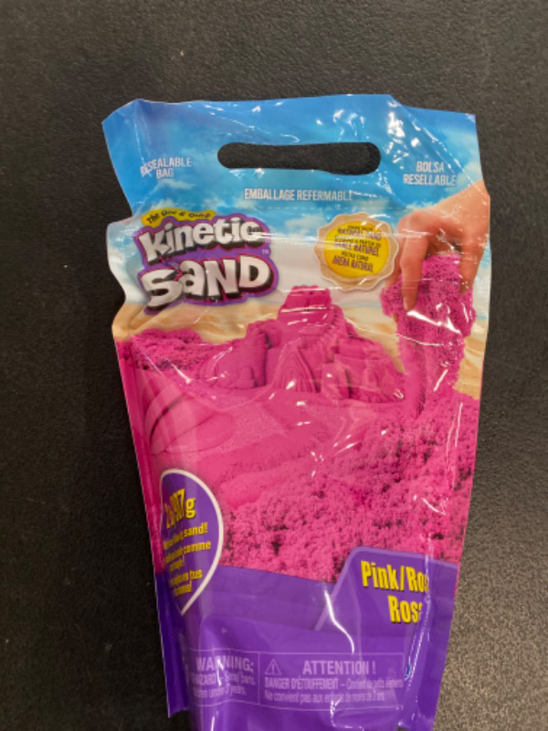Photo 2 of Kinetic Sand, 2lb. Pink Play Sand, Moldable Sensory Toys for Kids, Resealable Bag, Holiday & Christmas Gifts for Kids Ages 3+